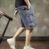 Męskie szorty szorty mężczyźni Summer Hip Hop High Street Przytulne spodnie Mężczyzna Multi Pockets Teens Al-Match Design Delikatny przystojny stylowy INS G230303