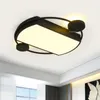 Taklampor Nordiska minimalistiska LED -lampor Flushmontering Hem inomhus Svart/gulddekorationsbelysningsarmaturer