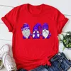 Dames t shirts kabouters tuin shirt vrouwen kleding kerstman tops 2023 Jezus kerstdag esthetisch m