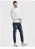 Men's Sweaters Winter High Neck Thick Warm Sweater Men Turtleneck Slim Fit Pullover Knitwear Male Double Collar Casual Knitted Swe