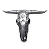 Flashlights Torches Camping Survival Cow Skull Folding Cutter Faux Taxidermy Carved Texas Longhorn Car Decoration Belt Buckle Pendant Tool 230303