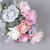 Fiori decorativi 10pcs 6 colori rosa ramo di fiori artificiale branco nozze ghirlanda fai -da -te flores seta falsa per decorazione per la casa