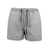 Herrbyxor herrbadshorts sommar tunn fasttorkande strandstammar avslappnade sport korta baddräkt strandkläder brädet s-4xl