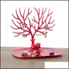 Jewelry Stand Deer Antlers Holder Tree Tower For Earrings Bracelets Anklet Rings Necklace Acrylic Pvc Organizer Display Drop Deliver Dhwd5