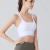 2023 New Women's Yoga Bra Fitness Running Casual Women's Dreatable Quick Dry Sports Sexig Tank Top Tight Yoga Vest med bröstkudde mjuk atletisk fitnesskläder