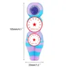 Neueste bunte Schönheit Stil Rohr Silikon Kräuter Tabak Bohrinseln Glas poröse Loch Filter Schüssel tragbare Handpfeifen Rauchen Zigarette Handhalter Rohr