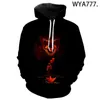 Heren Hoodies 2023 Fashion Casual Men Vrouwen Kinderen Hoofdstuk Twee 3D -geprinte sweatshirts Clown Hooded coole streetwear pullover tops