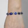 Strand romântico amarelo roxo Geometria Irregular Crystal Natural Stone Bracelets