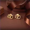 Designer Letter Stud Earing Women Fashion Hoop Jewelry Metal V Earring Asffvcx Very Good