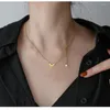 Pendant Necklaces Fashion Light Luxury Gold Peach Heart Temperament Sweater Chain Tassel Zircon Transfer Titanium Steel Necklace For Women