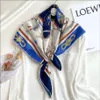 Satin Scarf For Hair Foulard Satin Scarf Female Silk Head Scarves For Ladies Hand Sewn Edges Scarf 90 Carriage Print Foulard262c