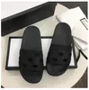 2024 Slippers for Men Luxury New Pool Slide Summer Fashion Wide Flat Slippery Thick Sandals Flip Flops Women Designer Shoes Size 35-42 With Box