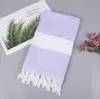 Turkse handdoekdeken Home Geometrische diamantvormige bankdeken geweven Jacquard handgemaakte Tassel -deken Turkse strandhanddoek Beddengoed Huistextiel BC421