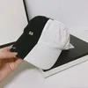 Designer tvåfärgad lapptäcke baseball mössor hattar ring för män kvinnor solskydd bomull casquette vår sommar fall casual strand semester huvudkläder grå/vit