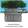 Auto Sunshade bedekt magnetisch gaas gordijn ademend universeel voorruit vouw vizier reflector reflector voorruit auto raam zon schaduwbeschermer accessoires