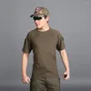 Camisetas de verão masculinas camisetas táticas homens exército Camuflagem militar masculina tsshirt Outwear seca rápida camisetas hombre size s-5xl