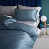 Bedding Sets Nordic Luxury Set Solid Color Simple Soft Quilt Bedspread Pillowcase Bedroom Home Textiles