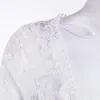 Casual Dresses 2023 Summer White Lace Hollow Beach Dress Women Long Sleeve Bikini Cover-Ups Maxi Female Wear Tunic