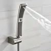 Banyo duş başları fırçalanmış nikel el duş banyo 2 fonksiyon yüksek basınçlı yağmur duş püskürtücü set su tasarrufu şelale duş j230303