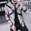 Männer Jacken 2023 Sommer Männer Lange SleeveTransparent Bomber Mäntel Dünne Wasserdichte Windjacke Baseball Biker Jacke 3XLMen's