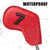 Other Golf Products PU Leather Iron Headcovers Thick Synthetic Watertight Head Covers 230303
