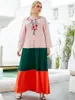 Etniska kläder Mubarak Abaya Dubai Islam Muslim Fashion Long Dress Turkish Maxi Dresses 2023 Ramadan Eid For Women Robe Longue Femme Aid