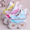 Christmas Decorations 1000pcsWedding Candy Box Stroller Shape Party Wedding Baby Shower Favor Paper Gift Storage Boxes Holders