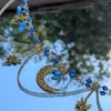 Chains Blue Celestial Fairy Choker Necklace Coquettish Core Y2k