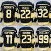 Anpassad 8 Drew Doughty Jersey 11 Anze Kopitar 32 Jonathan Quick 22 Kevin Fiala 23 Dustin Brown 99 Wayne Gretzky White Black Purple Hockey Jer