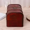 Jewelry Pouches Small Storage Treasure Rustic Wooden Box Case Vintage Handmade Chest Display Elegant Retro Boxes Ne