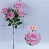 Dekoracja domowa symulacja róża fałszywa kwiat Flanel Wedding Wedding Dekoracja Jedwabny kwiat Dom Domowe rekwizyty