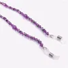 Chaînes 2023 mode violet couleur fleurs lunettes de lecture chaîne rétro perles lunettes de soleil cordon cou sangle chaîne masque