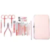 KIT ART FAGGI ART ZUNDUO Clippers in acciaio inossidabile Set 7-18 pezzi di pedicure coltello da pedicure beauty pinza di bellezza decorazione manicure piede mano completa completa