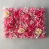 2023 40x60cm Silk Rose Flower Wall Artificial Flowers DIY Wedding Wall Decor Photography Backdrops Baby Shower Hair Salon Background