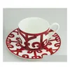 dvr per auto Piatti Piatti Bone China Piatto da portata Piatto rosso con griglia spagnola Art Design Set di stoviglie 201217 Drop Delivery Home Garden Kitchen Din Dhdjr