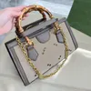 Ontwerper Handtas mode bamboe tas luxe een schoudertas vintage klassieke lederen tas top crossbody tas originele boodschappentas alfabet portemonnee