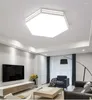 Taklampor modern led kreativ järn lampara techo hexagon plafon akrylbelysning fixturer sovrum avize