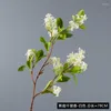 Decorative Flowers Simulation Osmanthus Fragrans Lilac Flower Landscaping Branches Plant TV Cabinet Ornaments Indoor With Leaf Party Supply