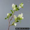 Fiori decorativi Simulazione Osmanthus Fragrans Fiore lilla Abbellimento Rami Pianta Mobile TV Ornamenti Coperta con foglia Rifornimento del partito