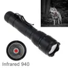 Linternas antorchas SecurityIng 502B Mini LED infrarrojo IR 940nm visión nocturna Zoom de mano impermeable a prueba de golpes para caza