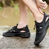 Sandals Mens Summer Breathable Mesh Men Outdoor Casual Lightweight Beach Handmade Male Shoes Hiking Non-SlipSandals