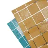 Pegatinas de pared Papel impermeable a prueba de aceite Autoadhesivo Azulejo Papel tapiz Papel de aluminio Exfoliante Mosaico Hogar Cocina Decoración SupplyWall