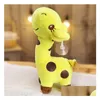 Animais de pelúcia dos desenhos animados girafa brinquedo boneca grande direto da fábrica dia das crianças presente aniversário pasta hine bonecas entrega gota brinquedo