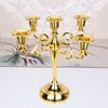 Retro Metal Candle Holder 3 Arms 5 Arms Candle Holder Znakomity ślub przy świecach kolacja