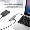 7 I 1 4K HD 60Hz Triple USBC 2.0 3.0 USB3.0 TF Card Type-C USB-C Laptop Type C Docking Station USB Hub för MAC