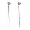 Backs Earrings Full Diamond Love Ear Studs Clips One-piece Pierced Bone Clip Temperament Long Tassel Heart-shaped