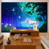 Wallpapers Po Wallpaper 3D Fairy Tale Forest White Horse Murals Living Room Kid's Bedroom Background Wall Cloth Papel De Parede 3 D Sala