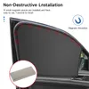 Tenda da sole magnetica per auto Parasole anti UV Parasole automatico pieghevole per finestrino laterale Protezione solare Zanzariera per auto Accessori per parti interne