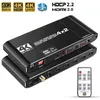 HDMI 2.0 matrix 4 in 2 out 4X2 4K60hz audio separationARC HDCP2.2