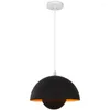 Lampade a sospensione Semplice luce di lusso Bocciolo di fiore Modellazione Soffitto Colorato Arredamento della stanza Illuminazione del corpo della lampada in alluminio per vivere